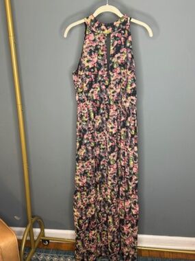 Walter Baker Floral Halter Maxi Dress Size 6